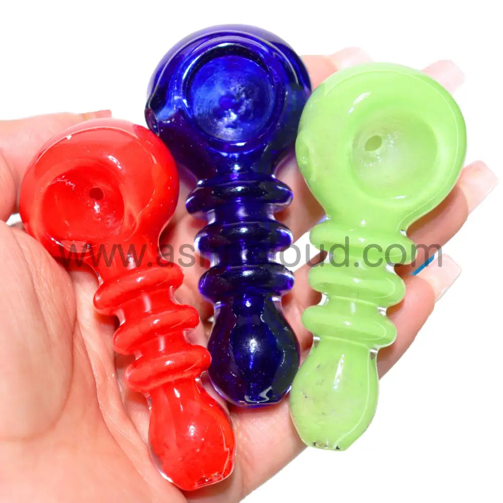 140 Pcs - Jar #2 Glass Hand Pipe Spoon $1.65 Each Simple