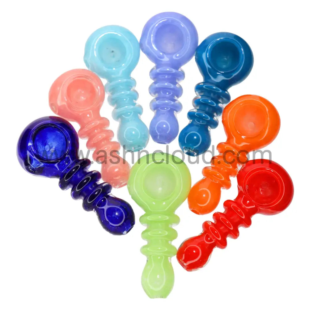 140 Pcs - Jar #2 Glass Hand Pipe Spoon $1.65 Each Simple