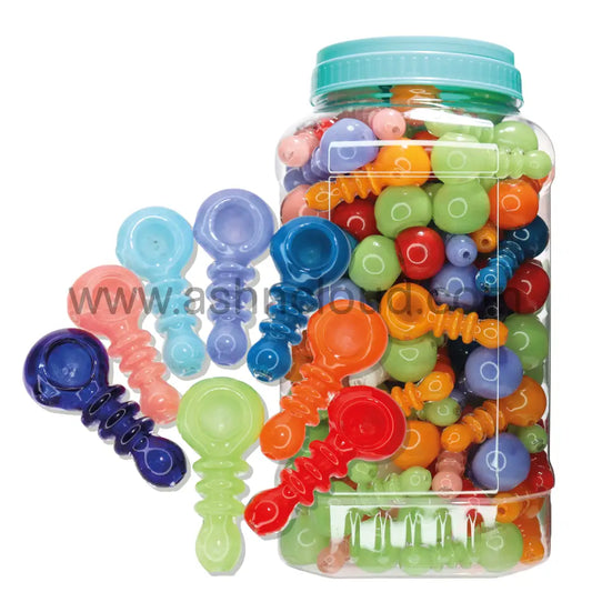 140 Pcs - Jar #2 Glass Hand Pipe Spoon $1.65 Each Simple