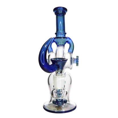 8" Fancy Glass Water Pipe | Artistic Heavy Glass Display