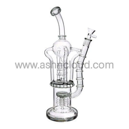 15 In - Multicolor King Valves Luxury Glass Recycler