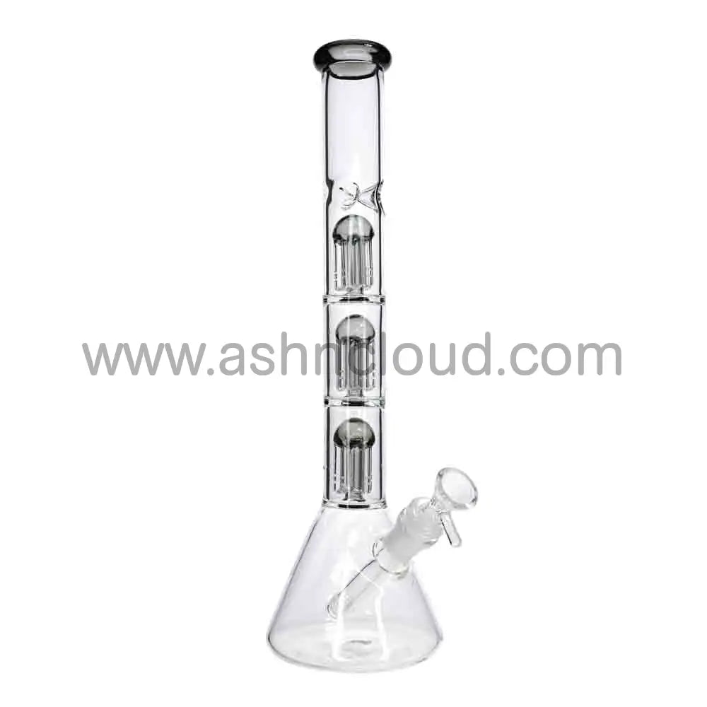 15 Inch Triple Chamber Perc Beaker Bong – Multi Filtration Water Pipe