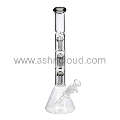 15 Inch Triple Chamber Perc Beaker Bong – Multi Filtration Water Pipe