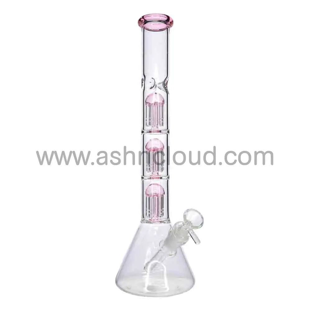15 Inch Triple Chamber Perc Beaker Bong – Multi Filtration Water Pipe