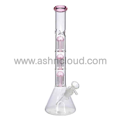 15 Inch Triple Chamber Perc Beaker Bong – Multi Filtration Water Pipe