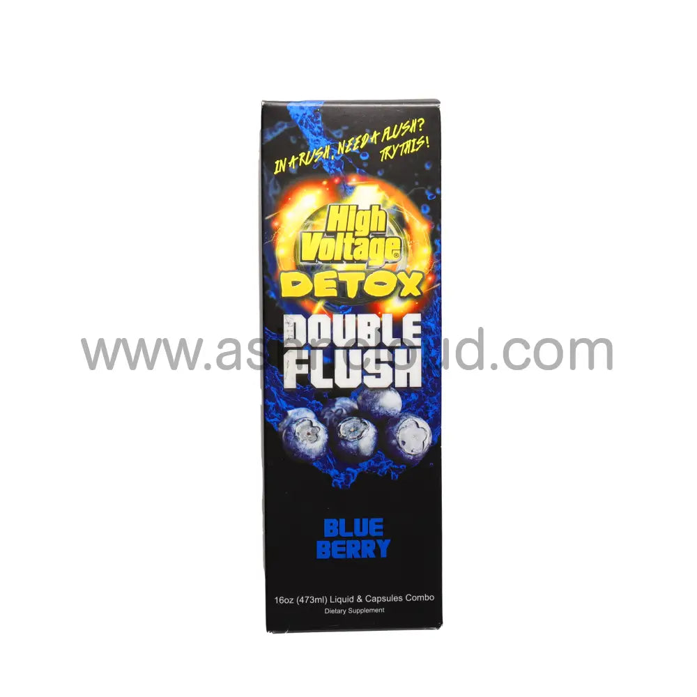 16 Fl.oz - High Voltage Detox Double Flush Blue Berry