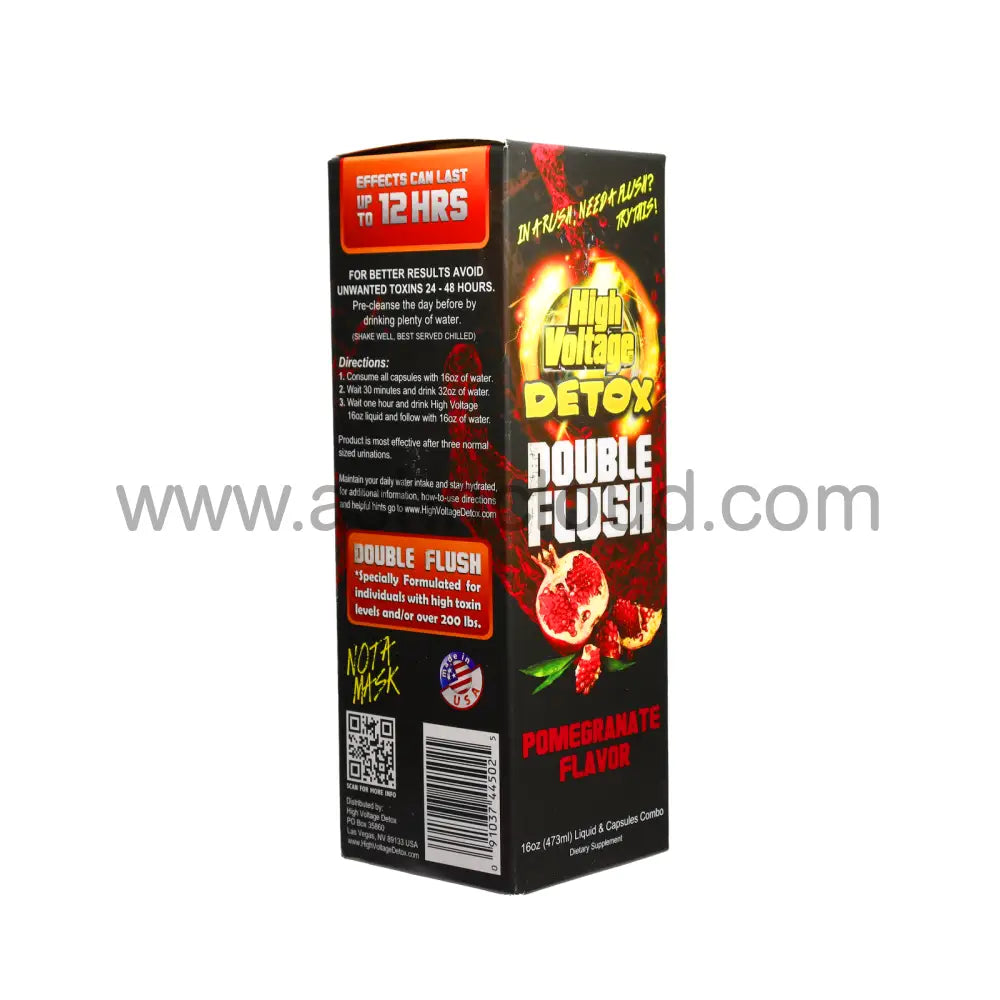 16 Fl.oz - High Voltage Detox Double Flush Promegranate