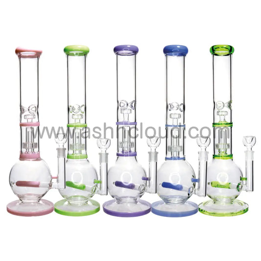 16 in - Beaker Inline Glass Ball Bong