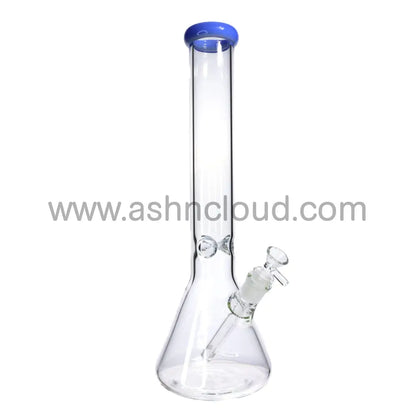 16 In - Clear Glass One-Tone Beaker Bong 5 Mm