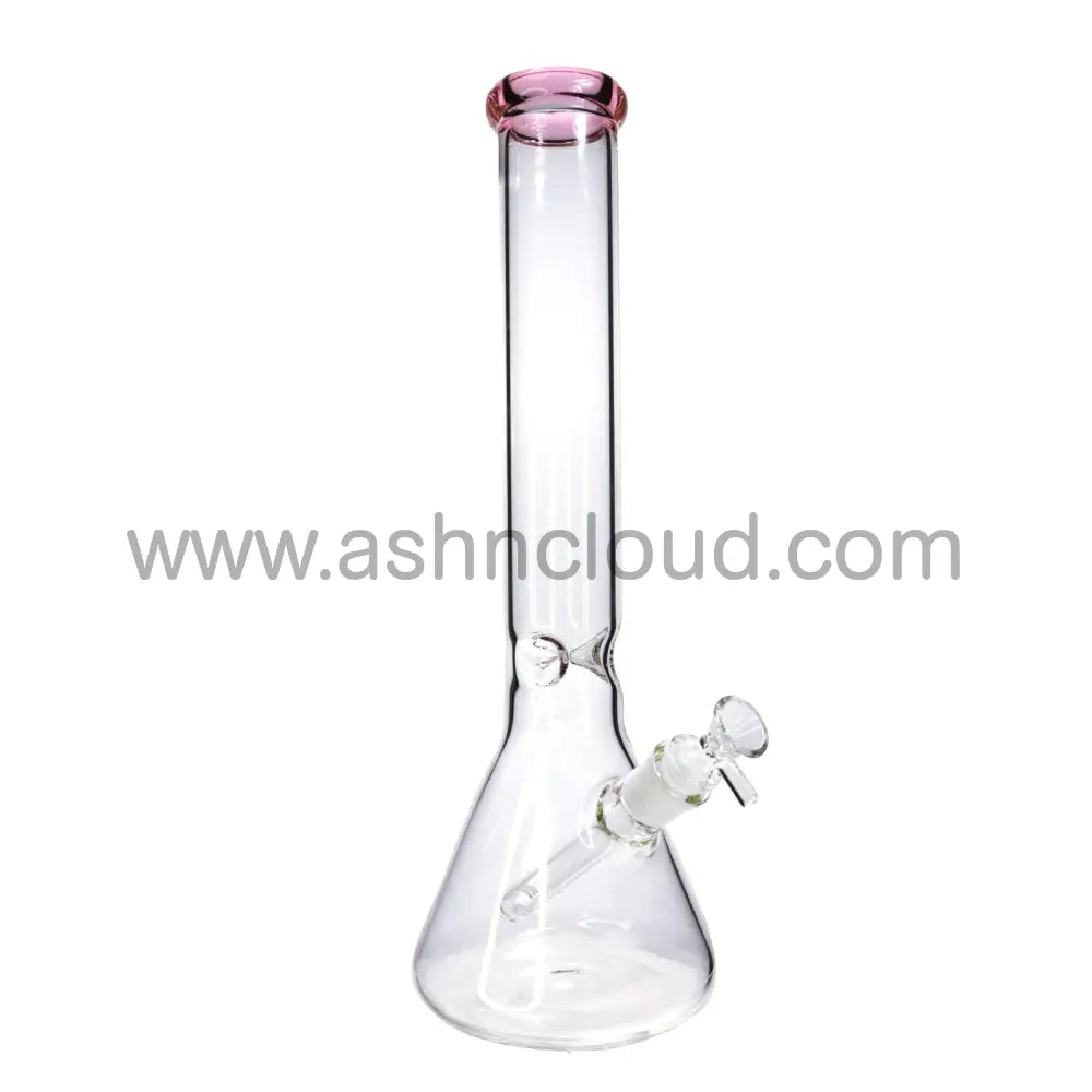 16 In - Clear Glass One-Tone Beaker Bong 5 Mm