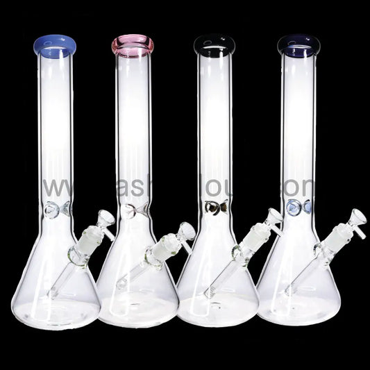 16 in - Clear Glass One-Tone Beaker Bong 5 mm