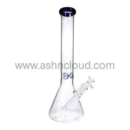 16 In - Clear Glass One-Tone Beaker Bong 5 Mm