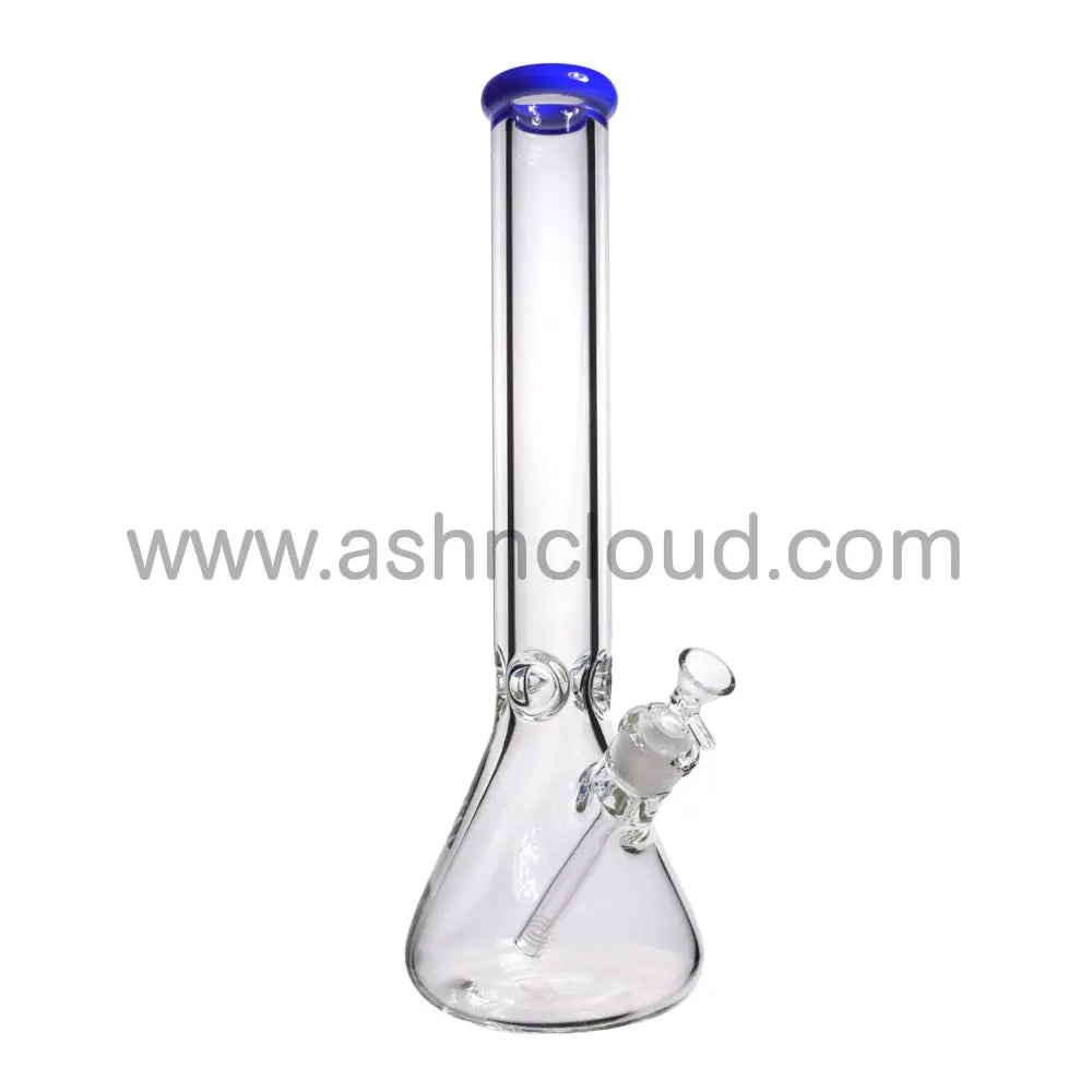 16 In - One Tone Clear Beaker Glass Bong 9 Mm