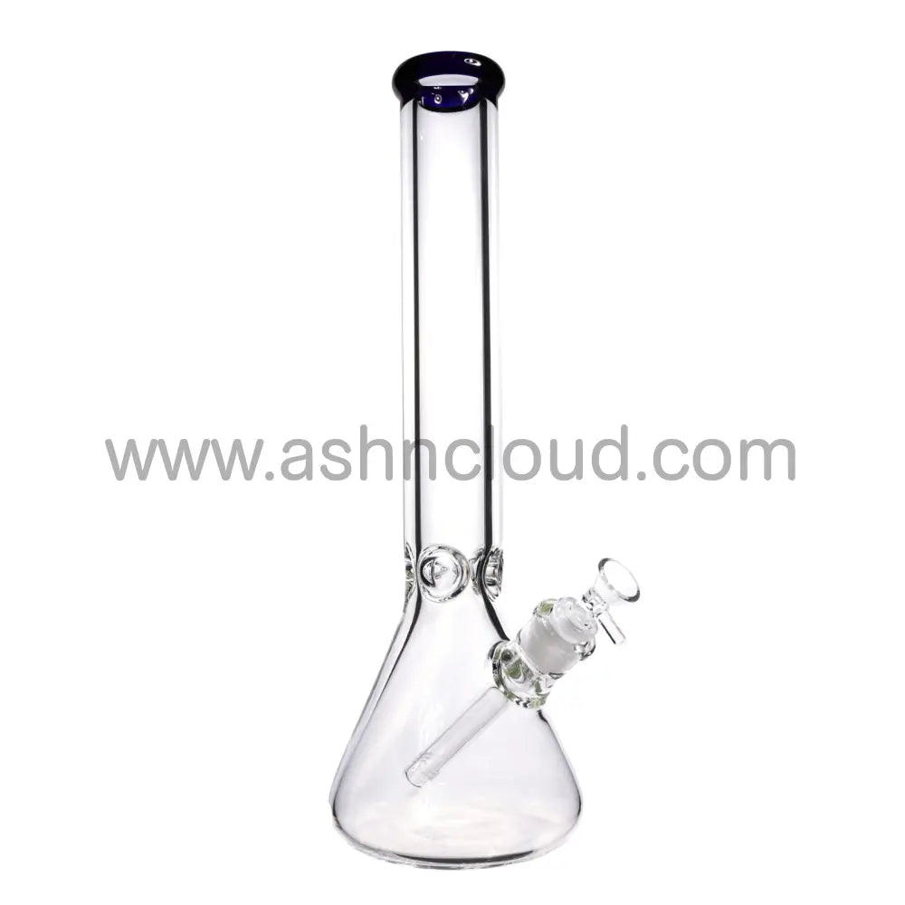 16 In - One Tone Clear Beaker Glass Bong 9 Mm