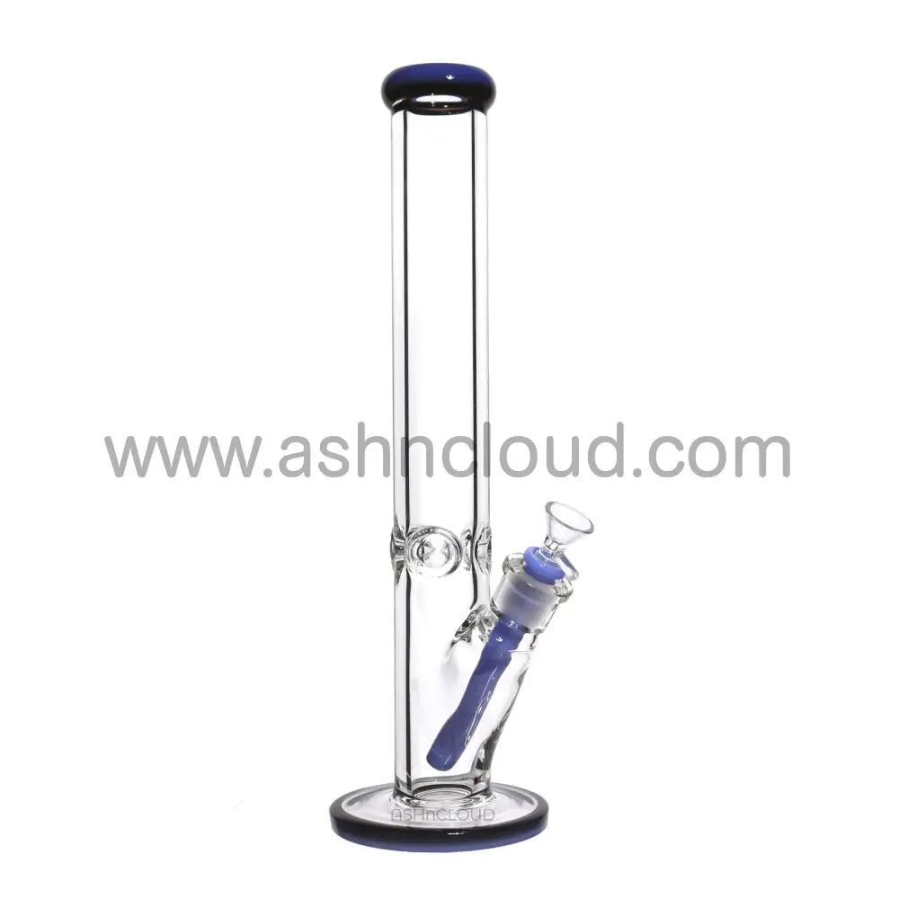 16 In - Straight Two-Tone Thick Glass Bong 9 Mm