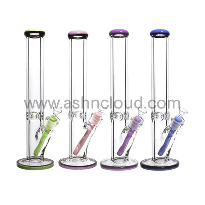 16 In - Straight Two-Tone Thick Glass Bong 9 Mm