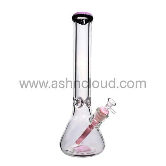 16 In - Two Tone Beaker Glass Bong 9 Mm Simple