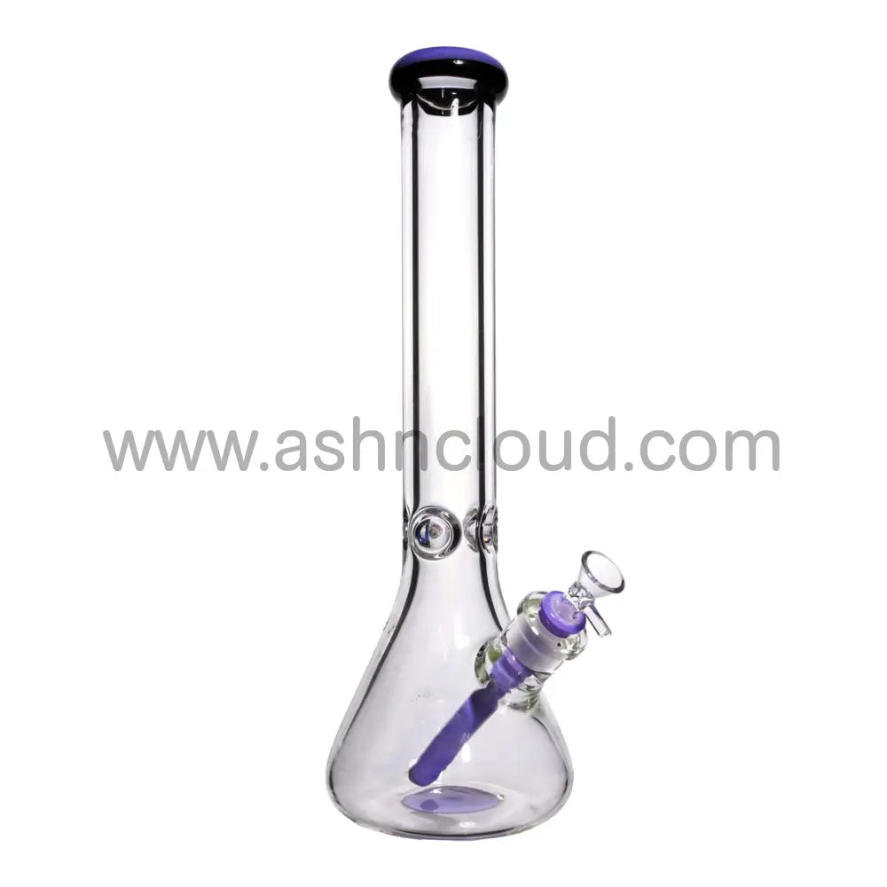 16 In - Two Tone Beaker Glass Bong 9 Mm Simple