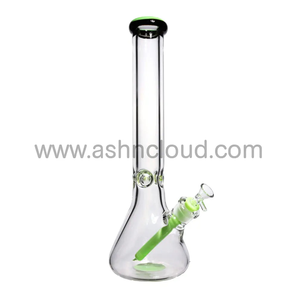 16 In - Two Tone Beaker Glass Bong 9 Mm Simple