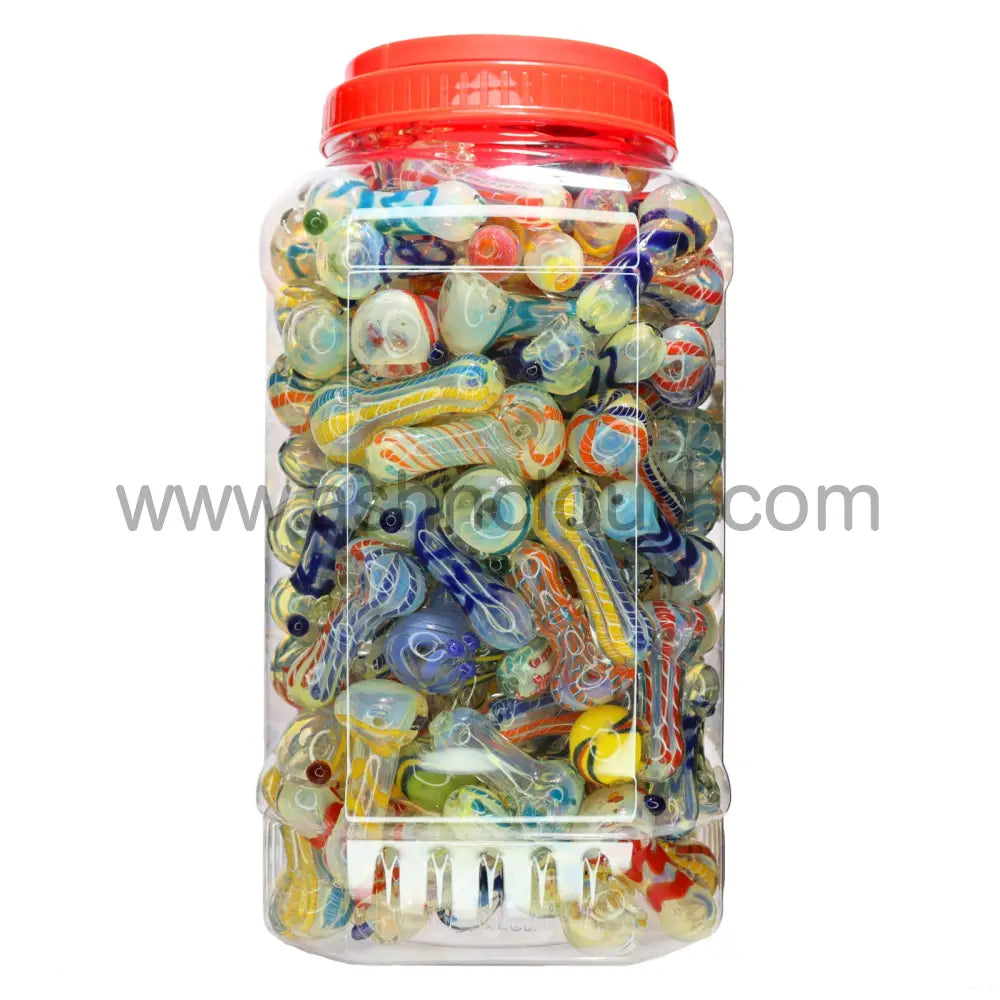 165 Pcs – Jar #5 Glass Hand Pipe Spoon $1.37 Each Simple