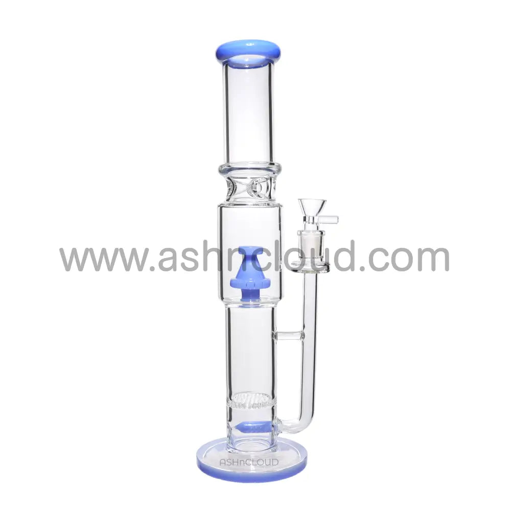 17 In - Straight Tube Glass Bong Perc