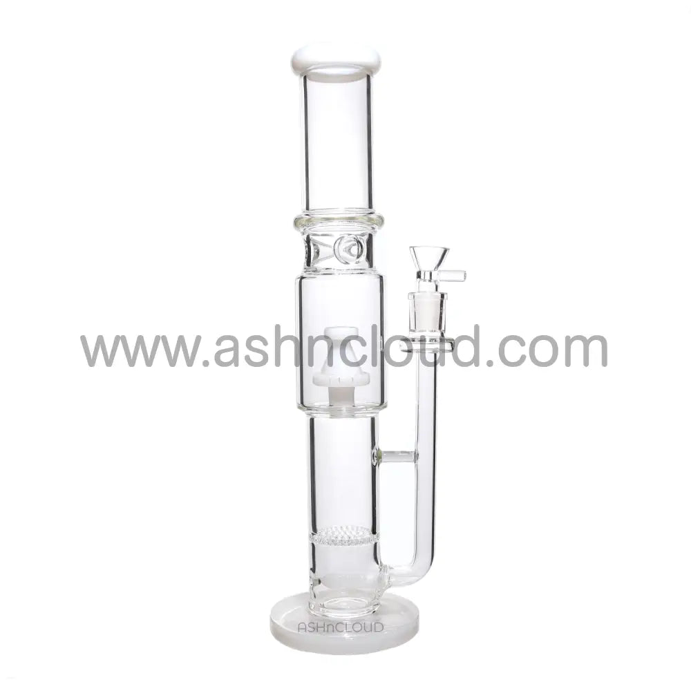 17 In - Straight Tube Glass Bong Perc