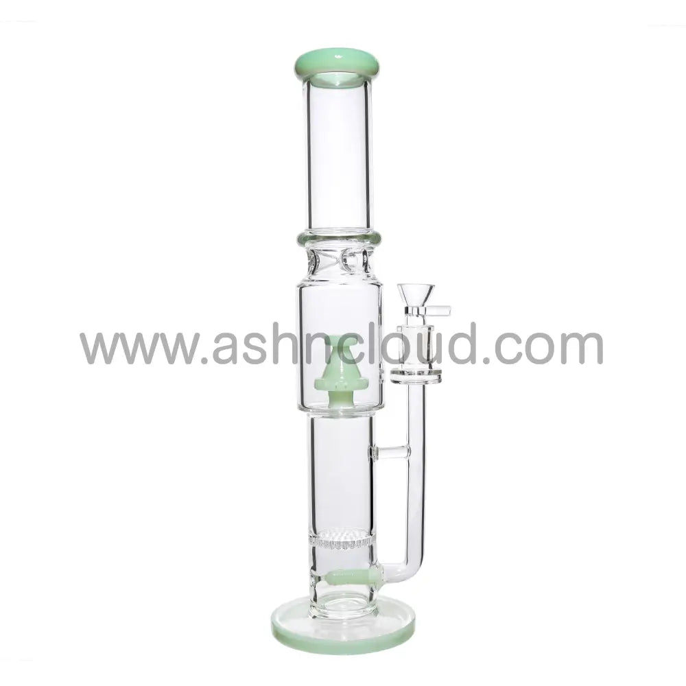 17 In - Straight Tube Glass Bong Perc