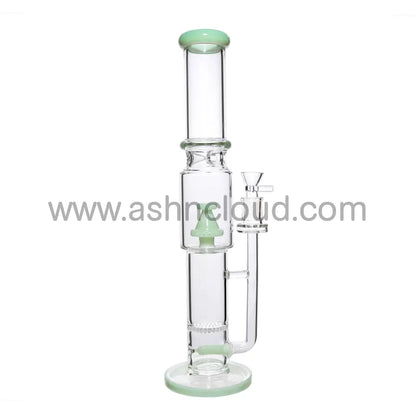 17 In - Straight Tube Glass Bong Perc
