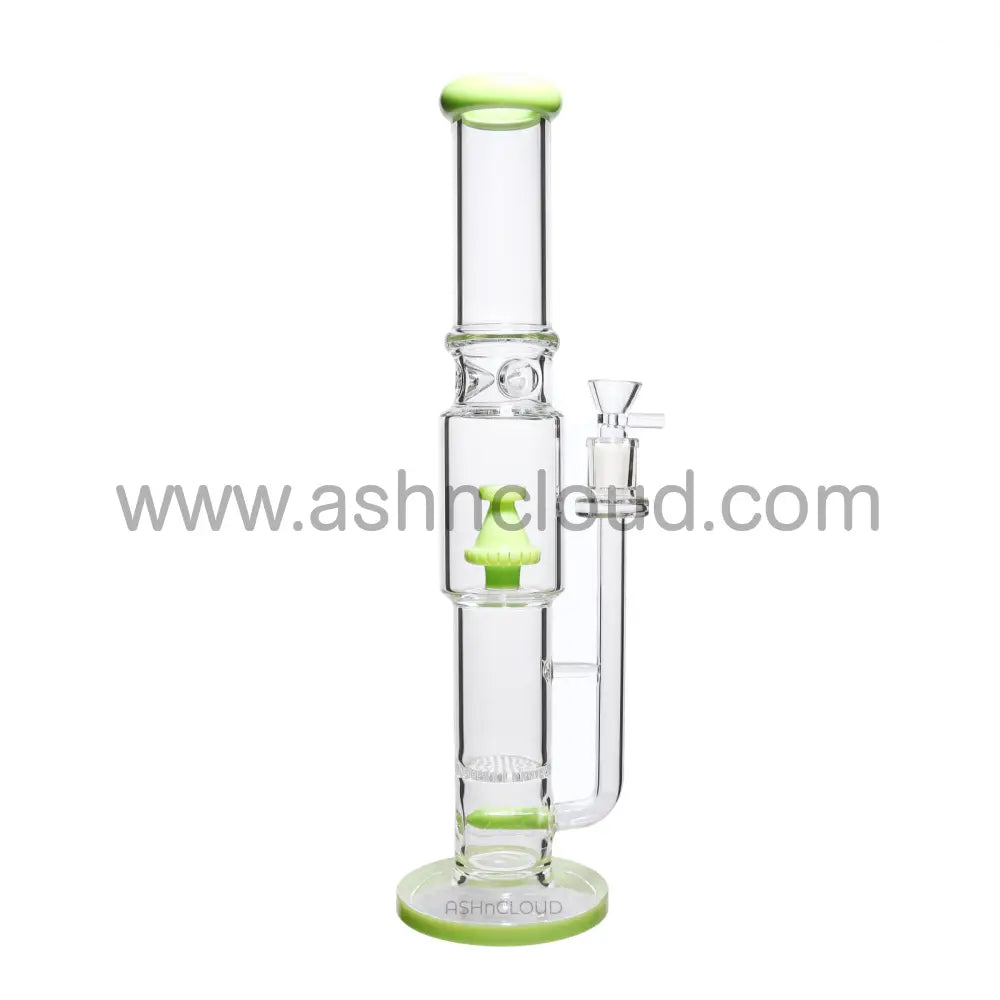 17 In - Straight Tube Glass Bong Perc