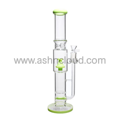 17 In - Straight Tube Glass Bong Perc