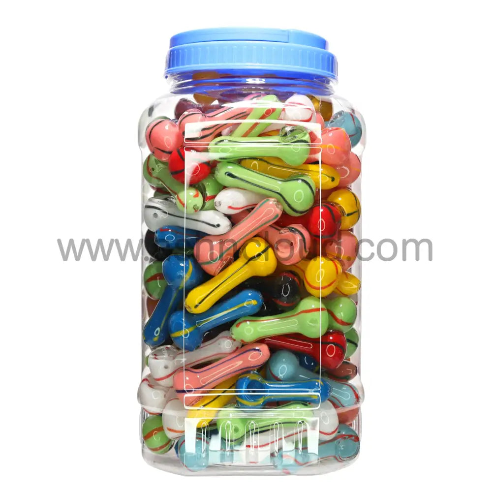 170 Pcs – Jar #39 Glass Hand Pipe Spoon $1.15 Each Simple