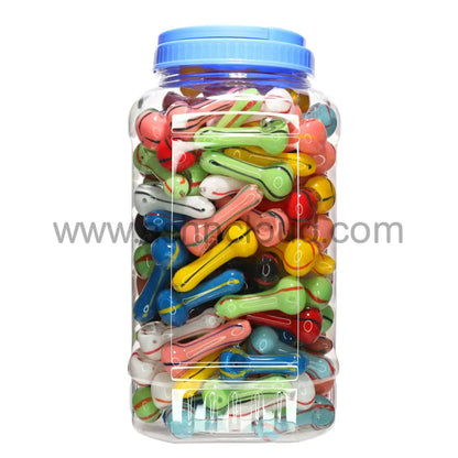 170 Pcs – Jar #39 Glass Hand Pipe Spoon $1.15 Each Simple