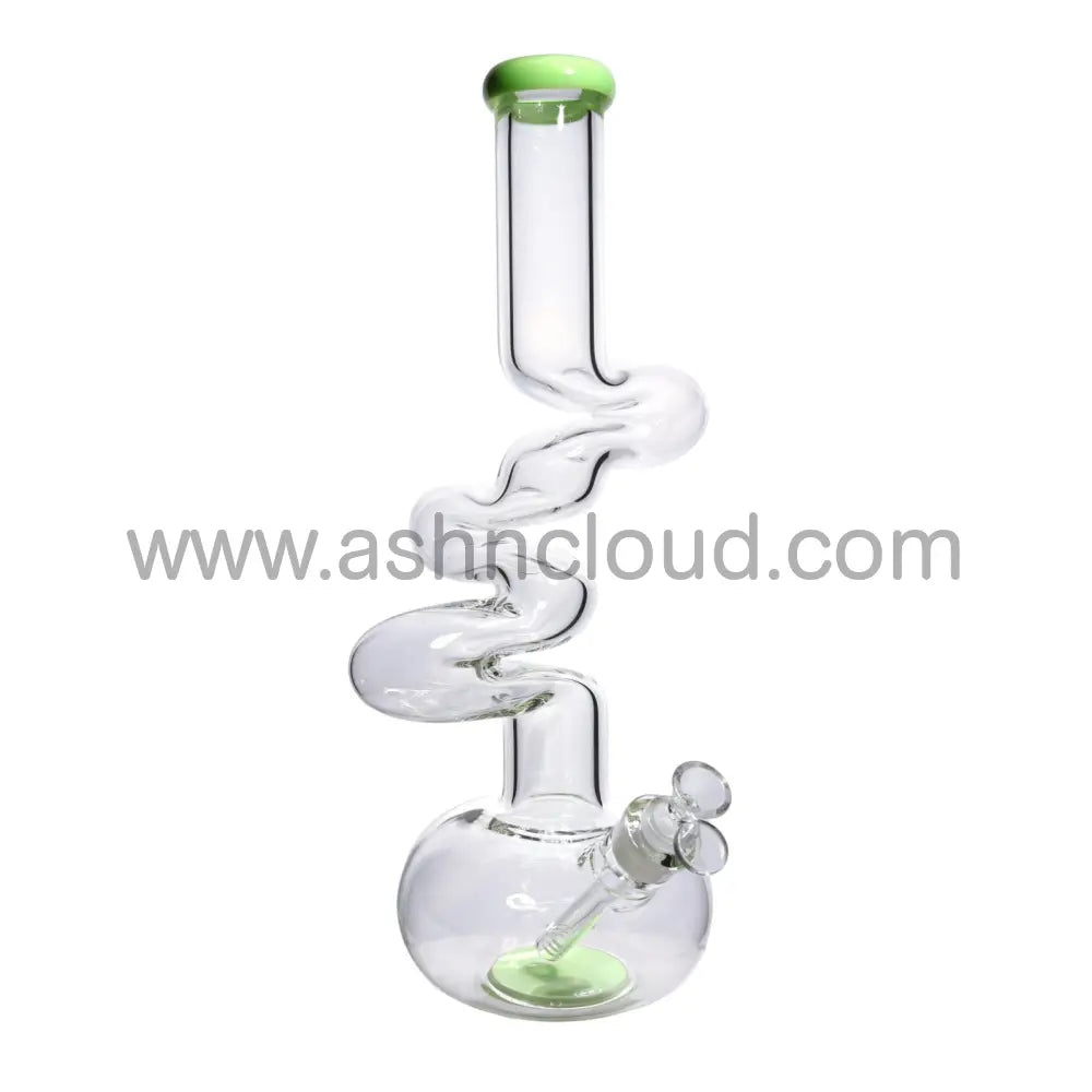 18 In - Shaped Twisted Ball Beaker Bong 9 Mm