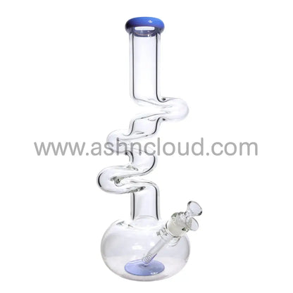 18 In - Shaped Twisted Ball Beaker Bong 9 Mm