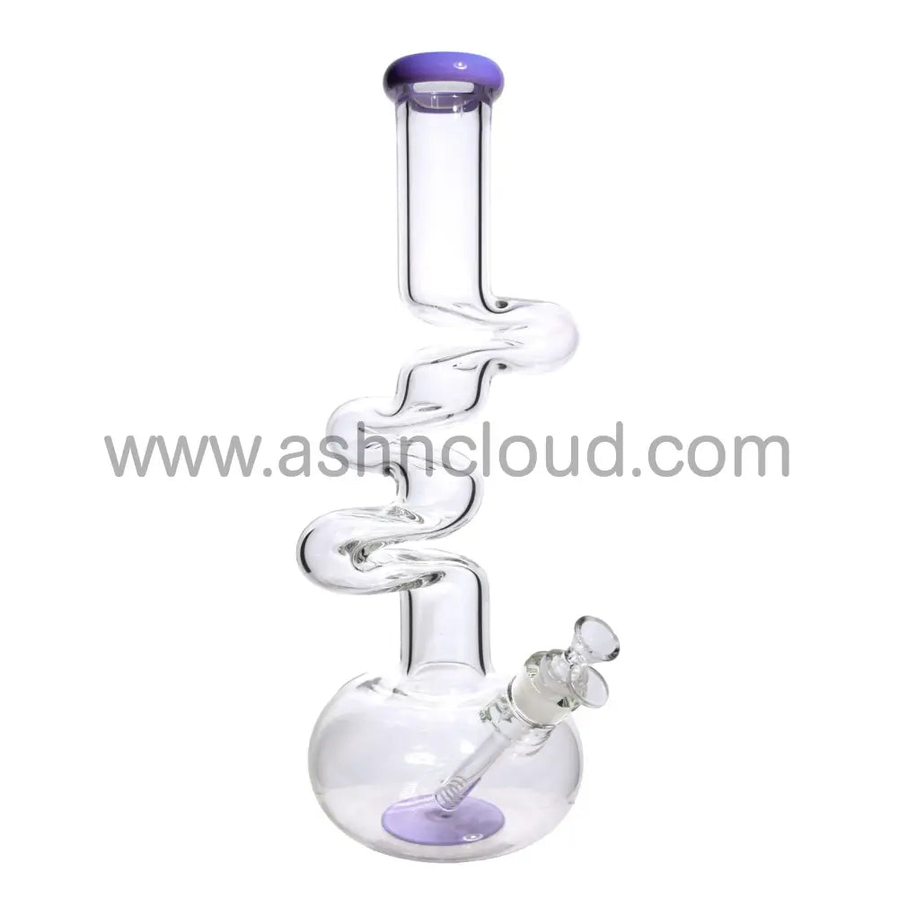 18 In - Shaped Twisted Ball Beaker Bong 9 Mm