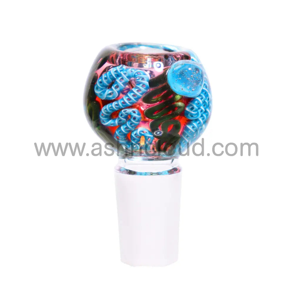 18 Mm - Color Implosion Plaited Glass Bowl