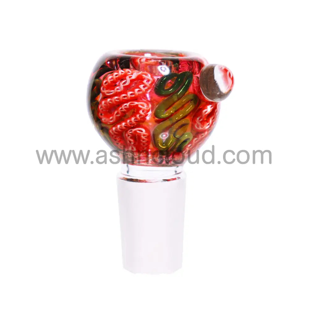 18 Mm - Color Implosion Plaited Glass Bowl