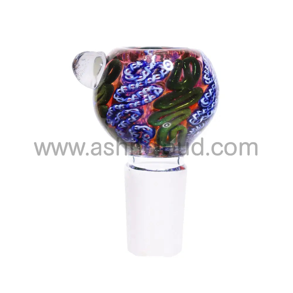 18 Mm - Color Implosion Plaited Glass Bowl