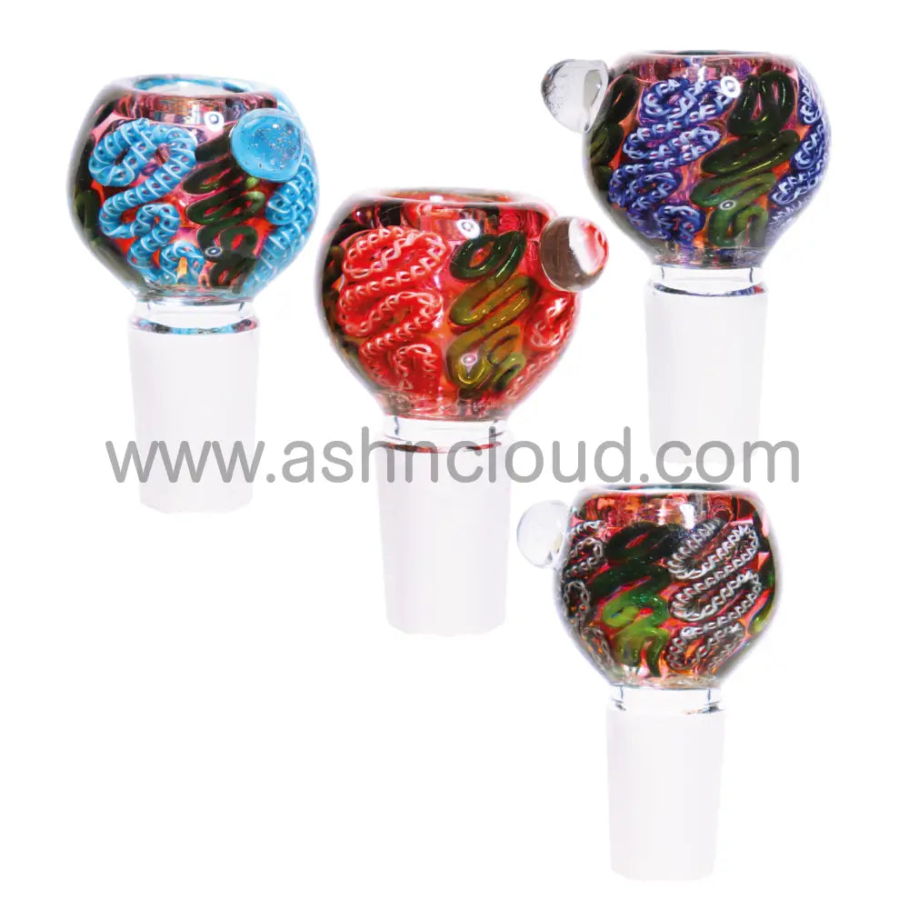 18 Mm - Color Implosion Plaited Glass Bowl