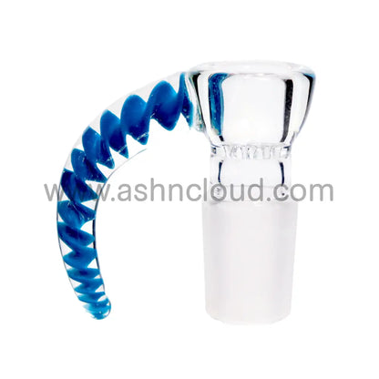 18 Mm - Glass Screen Clear Fancy Horn Bowl