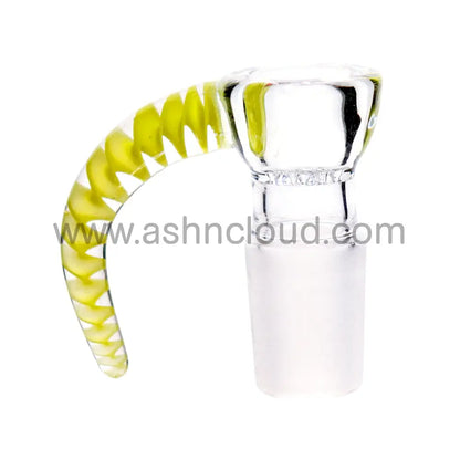 18 Mm - Glass Screen Clear Fancy Horn Bowl