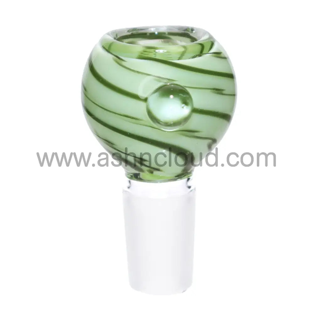 18 Mm - Sweet Streaky Multicolor Curvy Glass Bowl