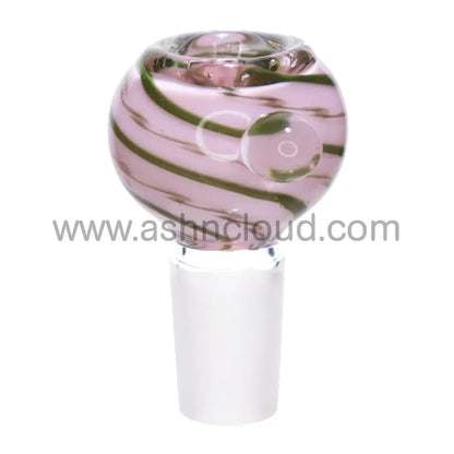 18 Mm - Sweet Streaky Multicolor Curvy Glass Bowl