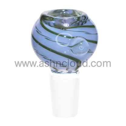 18 Mm - Sweet Streaky Multicolor Curvy Glass Bowl