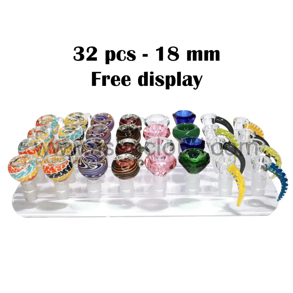 18mm Wholesale Bowl Trade Deal 10, 32-Piece Mix