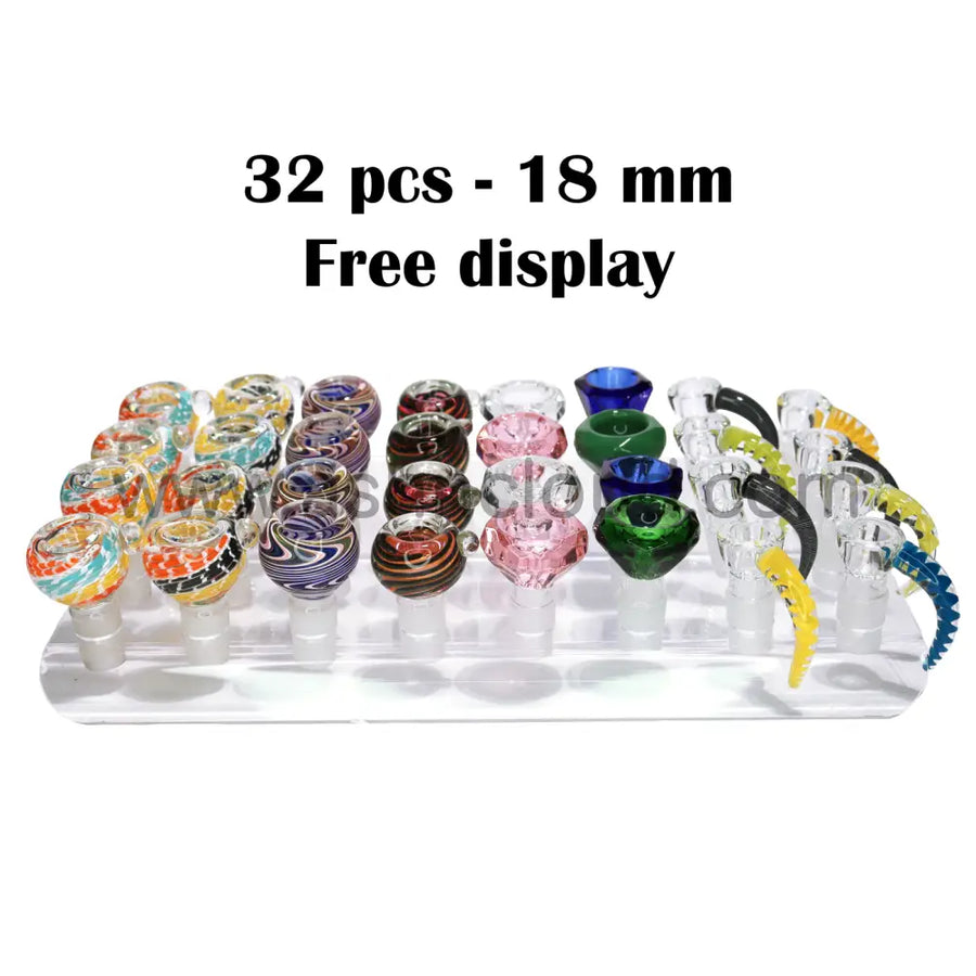 18mm Wholesale Bowl Trade Deal 10, 32-Piece Mix