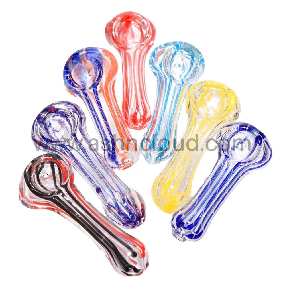 180 Pcs - Jar Glass Hand Pipe Spoon 0.90 Cts Each