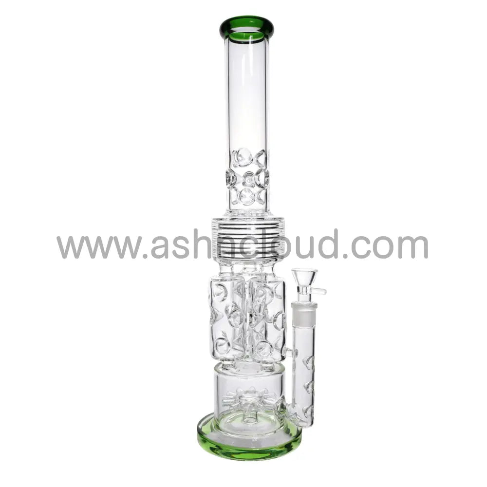 19 In - Super Big Luxury Glass Recycler 18 Mm