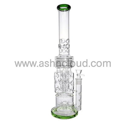 19 In - Super Big Luxury Glass Recycler 18 Mm