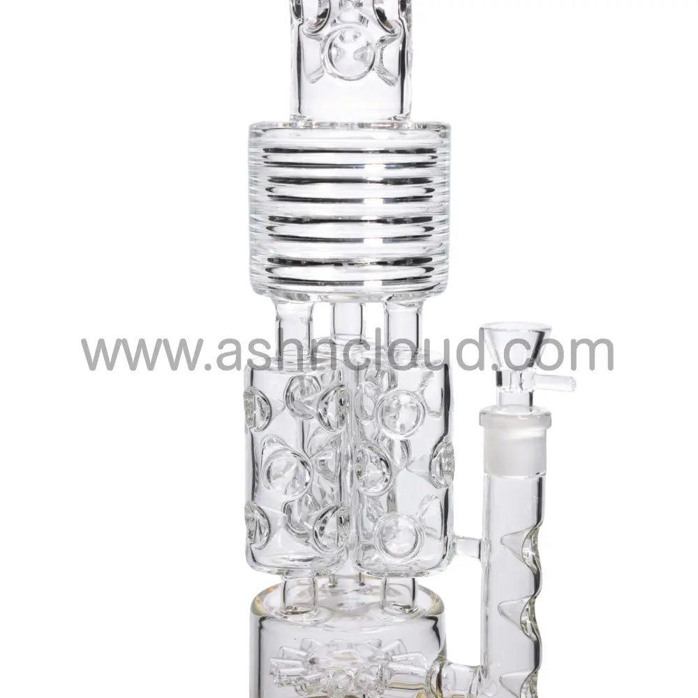 19 In - Super Big Luxury Glass Recycler 18 Mm